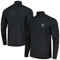 Veste noire Under Armour WM Phoenix Open T2 Shellrix Raglan Quarter-Zip pour hommes