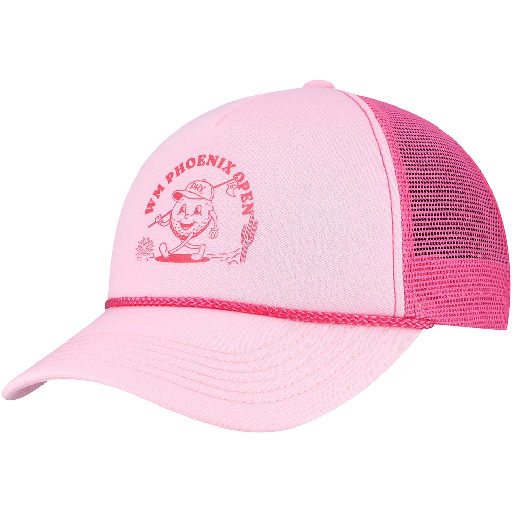 Casquette ajustable unisexe Ahead Pink WM Phoenix Open Pipeline Rope