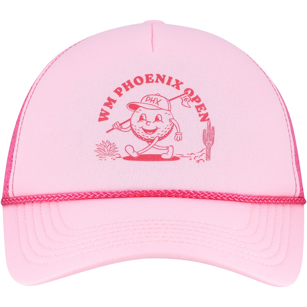 Casquette ajustable unisexe Ahead Pink WM Phoenix Open Pipeline Rope