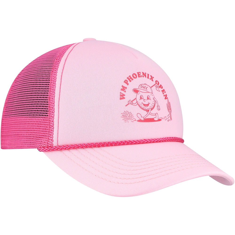 Casquette ajustable unisexe Ahead Pink WM Phoenix Open Pipeline Rope