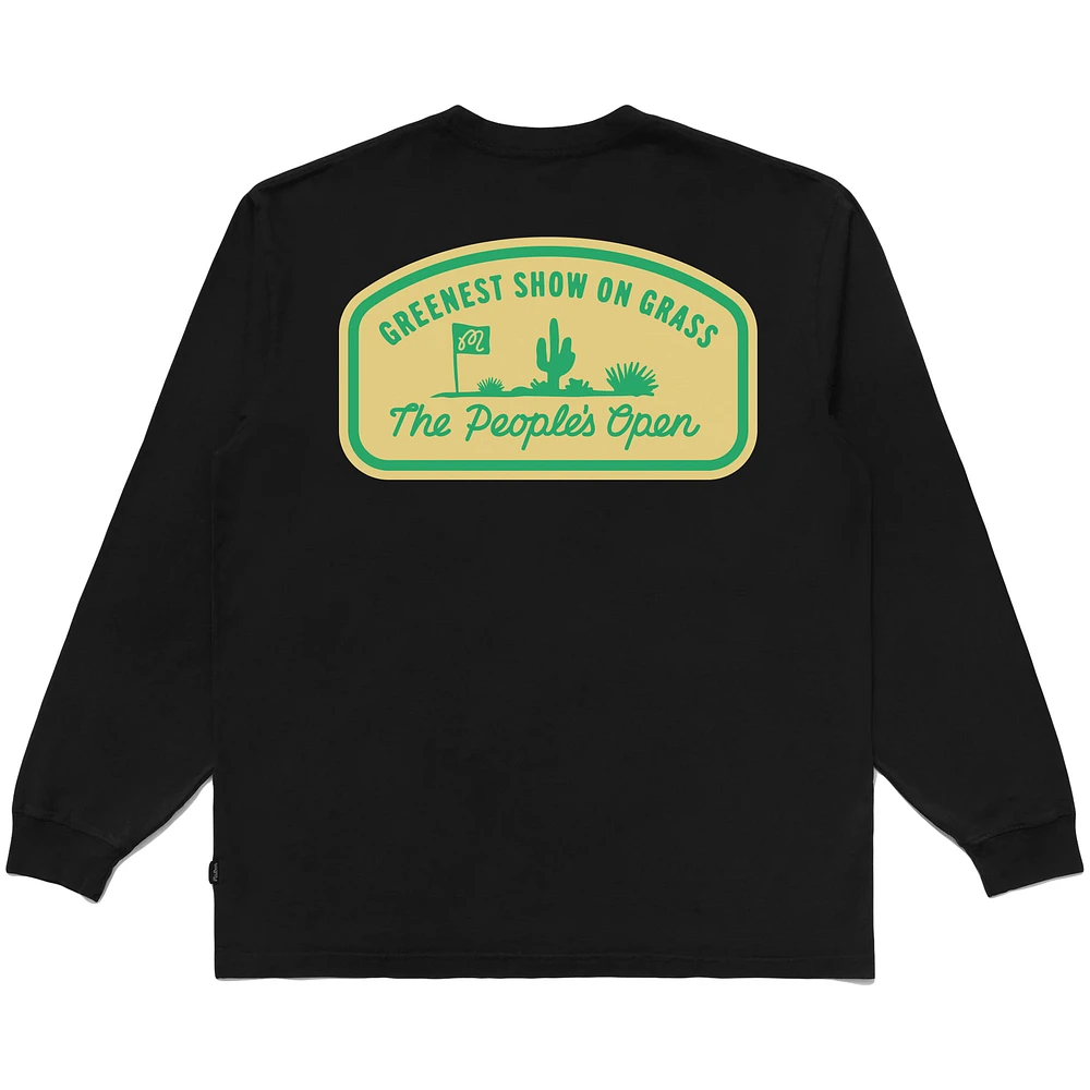 Unisex Malbon Golf  Black 2025 WM Phoenix Open People's Long Sleeve T-Shirt