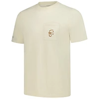 T-shirt unisexe Malbon Golf Cream 2025 WM Phoenix Open Arizona Sunrise
