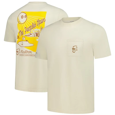 T-shirt unisexe Malbon Golf Cream 2025 WM Phoenix Open Arizona Sunrise
