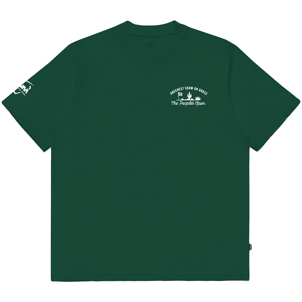 Unisex Malbon Golf  Green 2025 WM Phoenix Open Cacti Buckets T-Shirt