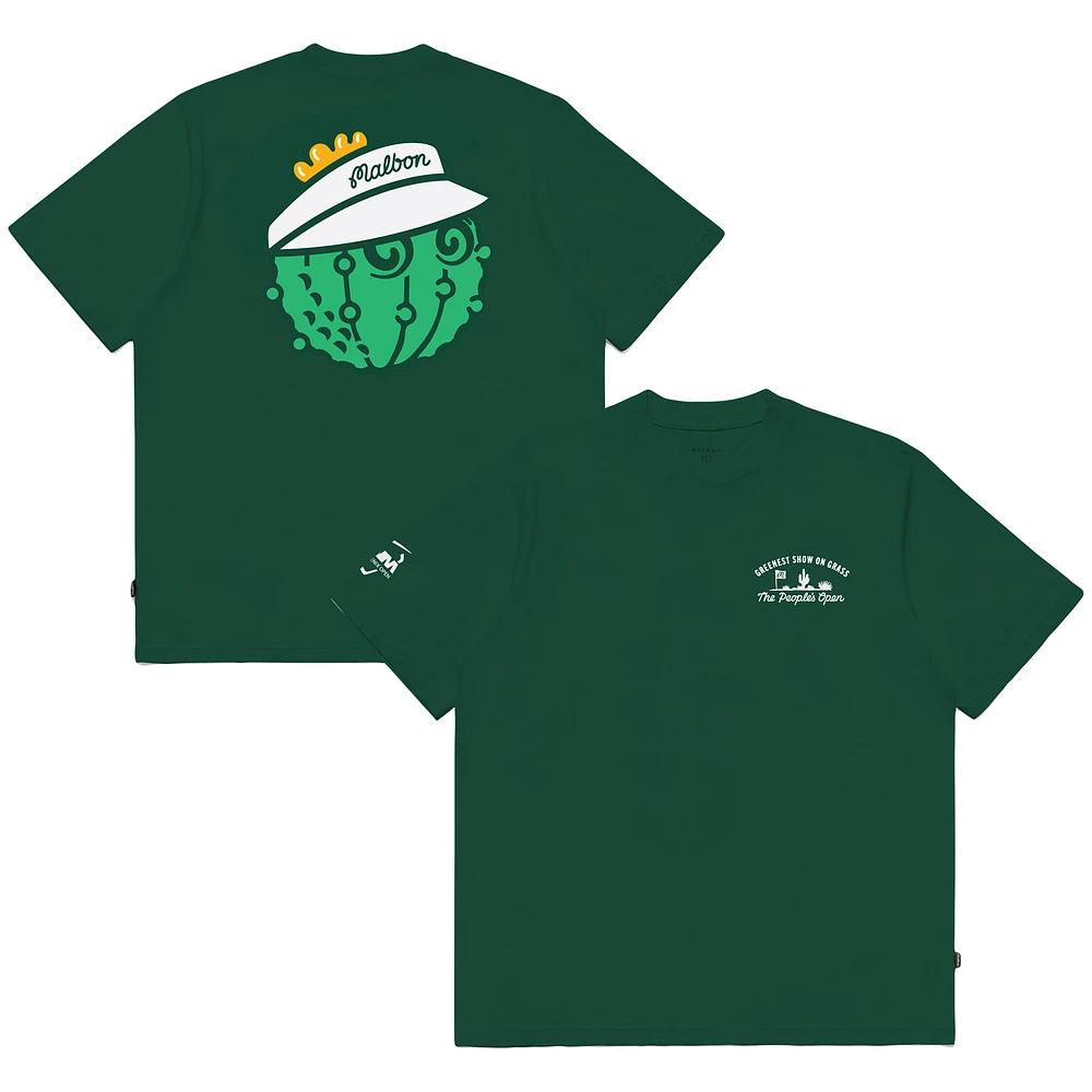 Unisex Malbon Golf Green 2025 WM Phoenix Open Cacti Buckets T-Shirt