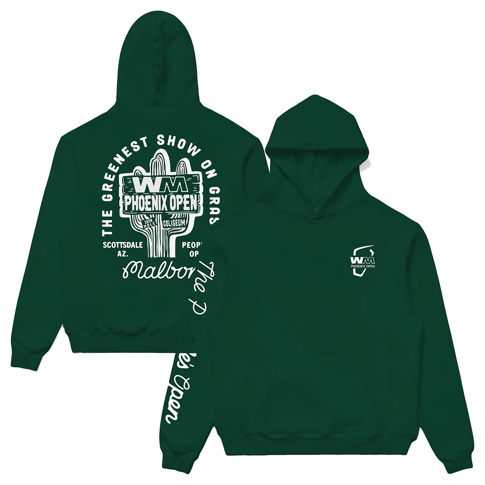 Unisex Malbon Golf Green 2025 WM Phoenix Open Cactus Pullover Hoodie