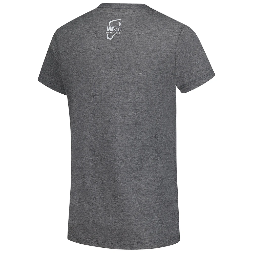 Women's Ahead  Heather Gray 2025 WM Phoenix Open Cactus Danby Tri-Blend T-Shirt