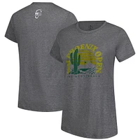 Women's Ahead  Heather Gray 2025 WM Phoenix Open Cactus Danby Tri-Blend T-Shirt