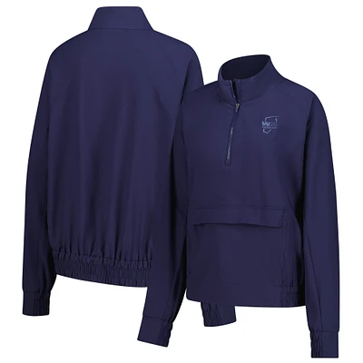 Women's Ahead  Purple WM Phoenix Open Hudson Quarter-Zip Top