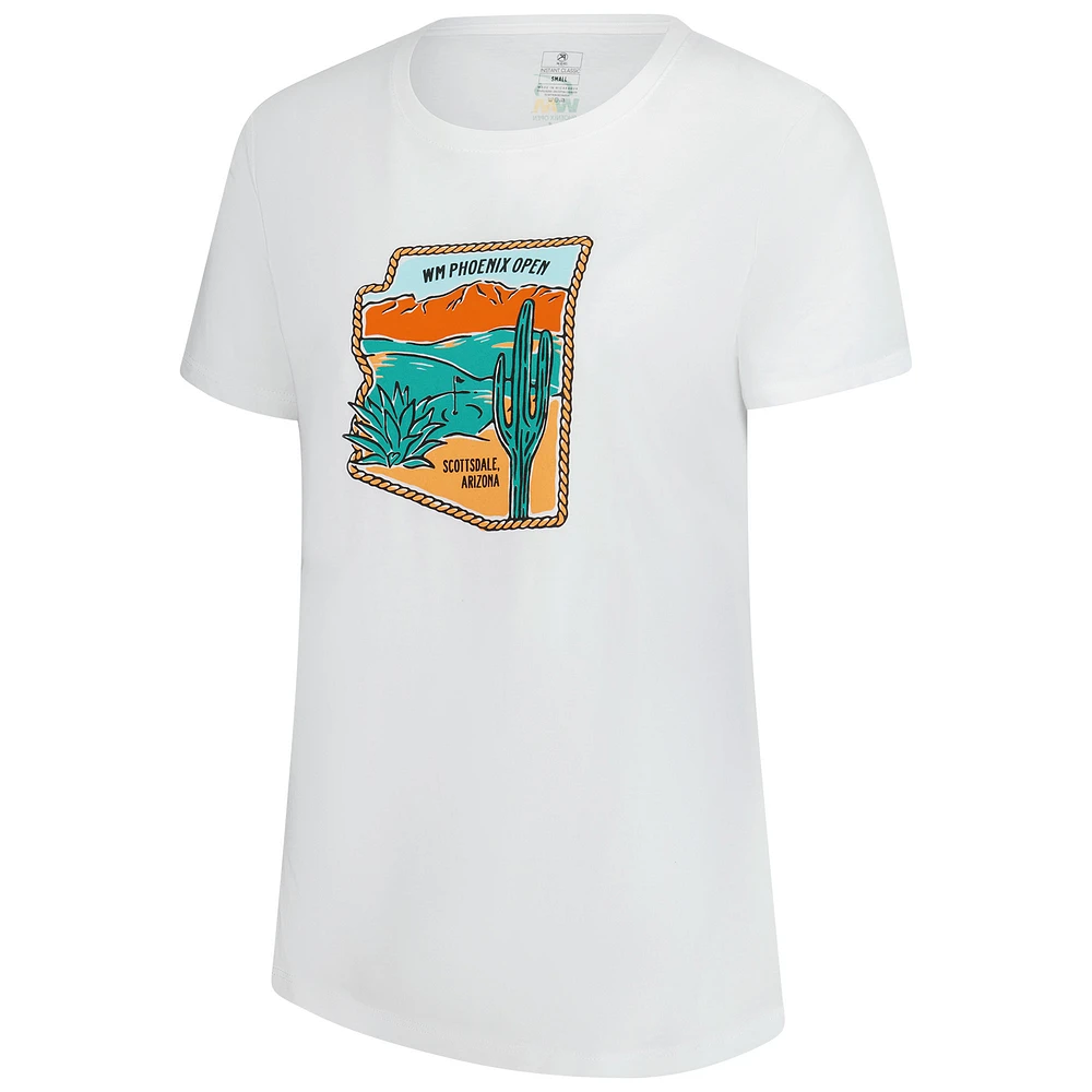 Women's Ahead  White 2025 WM Phoenix Open Arizona Danby Tri-Blend T-Shirt