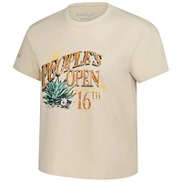 T-shirt court pour femme Barstool Golf Khaki WM Phoenix Open Cactus