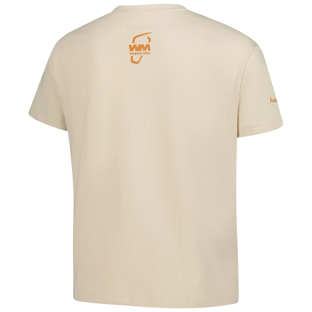 T-shirt court pour femme Barstool Golf Khaki WM Phoenix Open Cactus