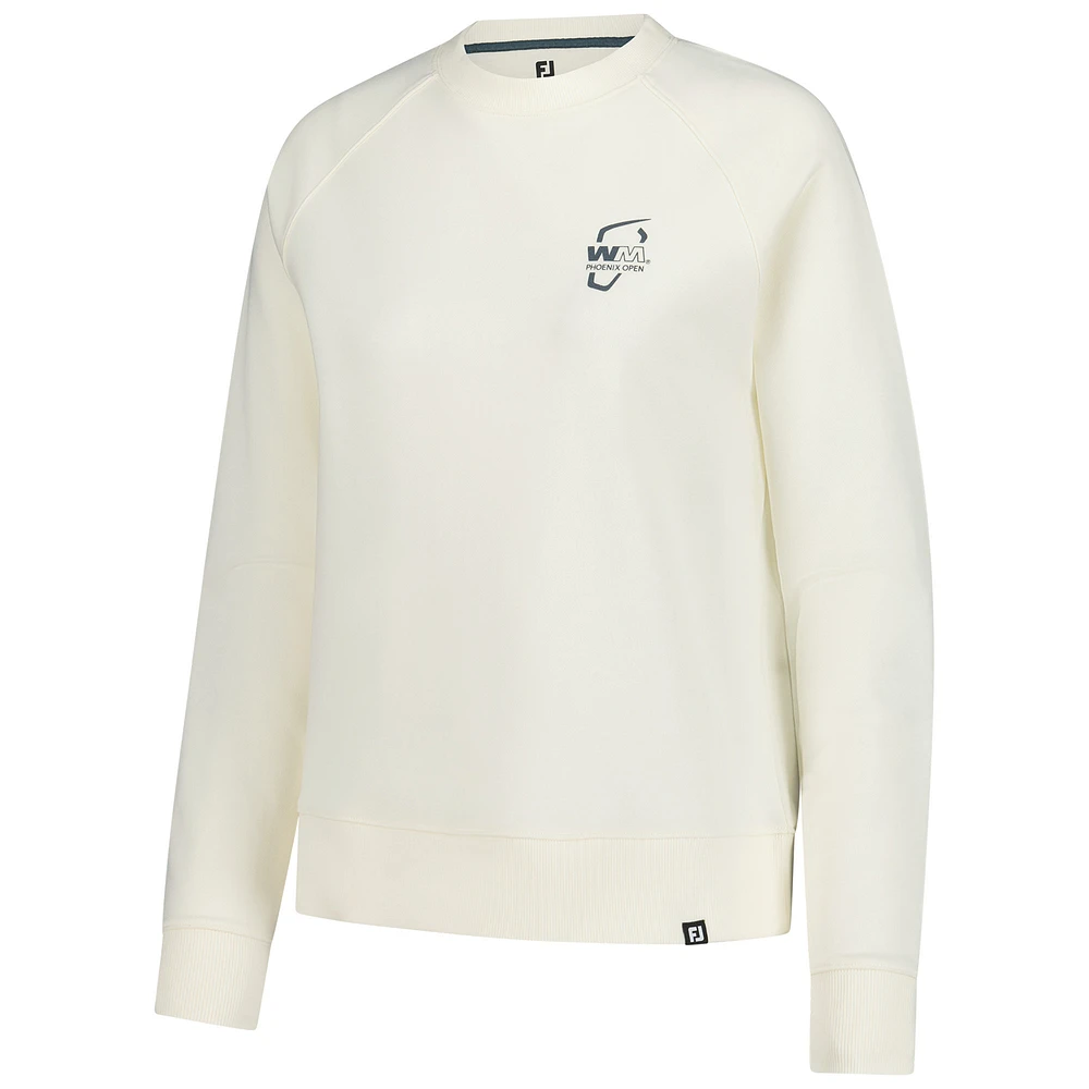 Women's FootJoy  Cream WM Phoenix Open Raglan Pullover Sweatshirt