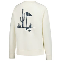Women's FootJoy  Cream WM Phoenix Open Raglan Pullover Sweatshirt