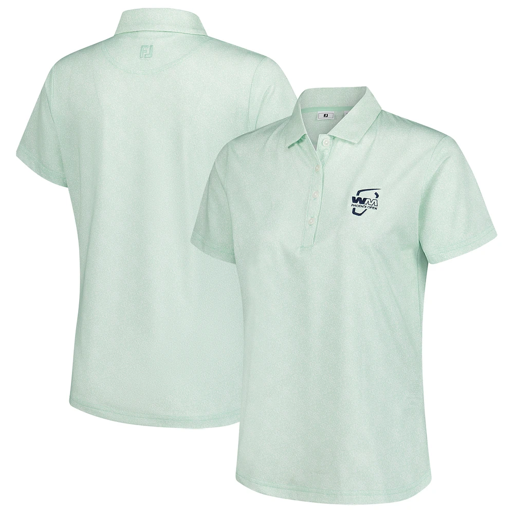 Women's FootJoy Light Green WM Phoenix Open Speckle Polo
