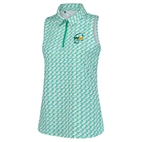 Women's Under Armour  Green 2025 WM Phoenix Open Drive Clubhouse Grid Sleeveless Polo