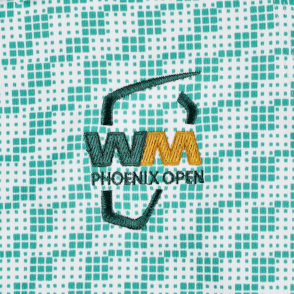 Women's Under Armour  Green 2025 WM Phoenix Open Drive Clubhouse Grid Sleeveless Polo