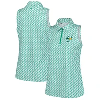 Women's Under Armour  Green 2025 WM Phoenix Open Drive Clubhouse Grid Sleeveless Polo