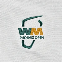 Women's Under Armour  White 2025 WM Phoenix Open Rose Jacquard Quarter-Zip Top