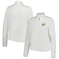 Women's Under Armour  White 2025 WM Phoenix Open Rose Jacquard Quarter-Zip Top