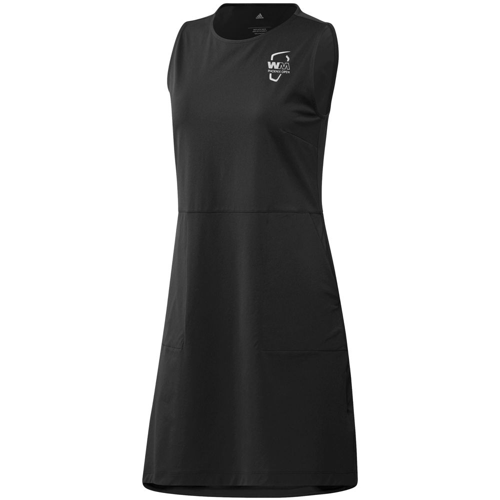 Women's adidas Black WM Phoenix Open Go-To Sleeveless AEROREADY Dress & Shorts Set