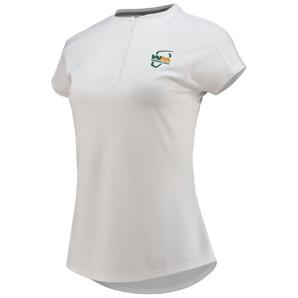 Women's adidas White WM Phoenix Open Essentials Raglan Polo