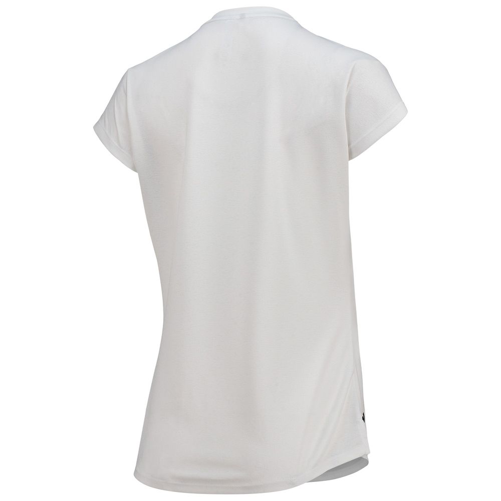 Women's adidas White WM Phoenix Open Essentials Raglan Polo