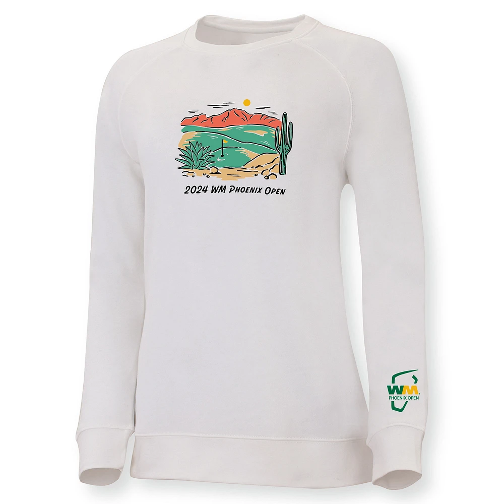 Women's Ahead  White 2024 WM Phoenix Open Olivie Pullover Sweatshirt