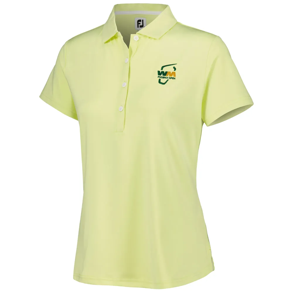 Polo de golf FootJoy WM Phoenix Open pour femme jaune