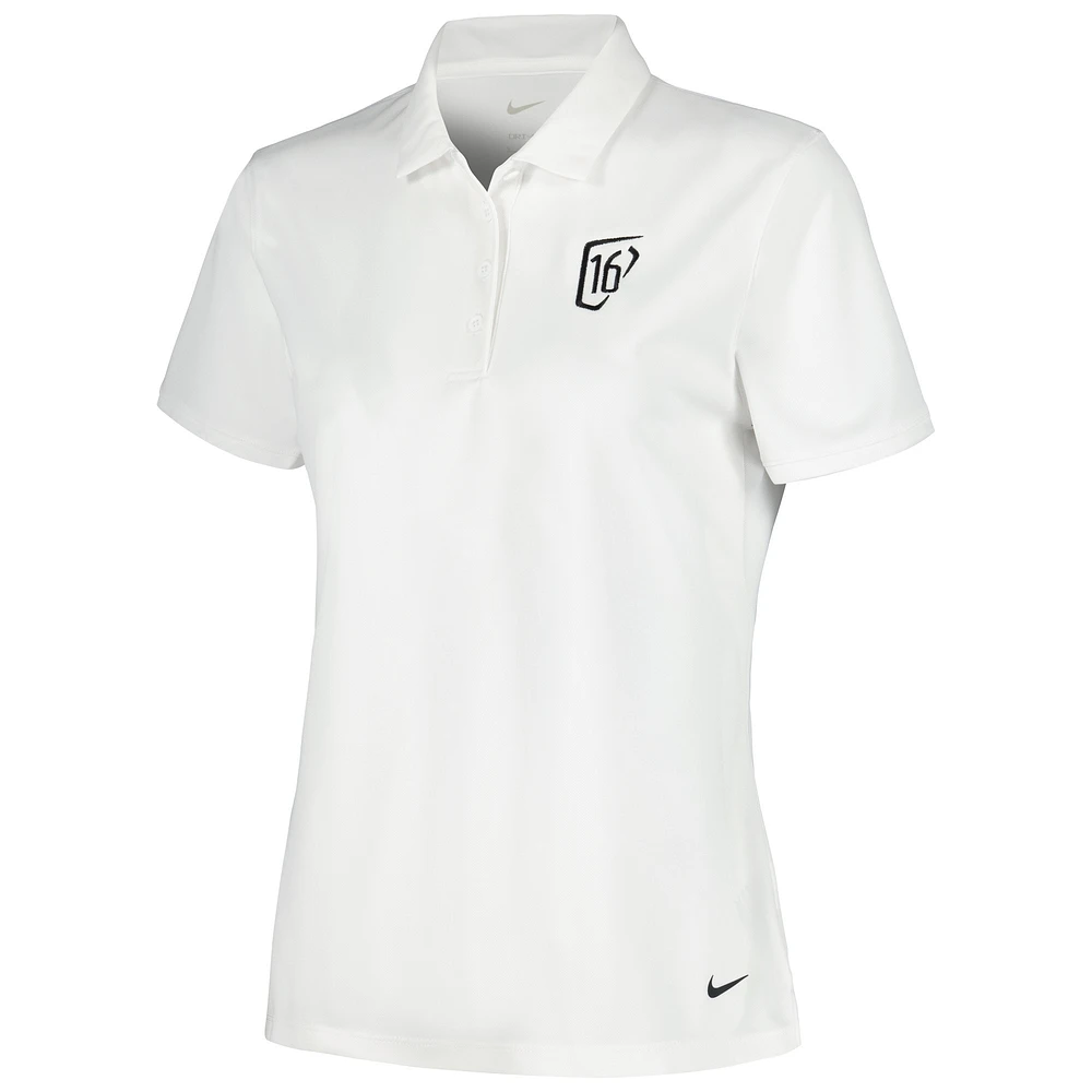 Women's Nike White WM Phoenix Open Performance Victory Polo