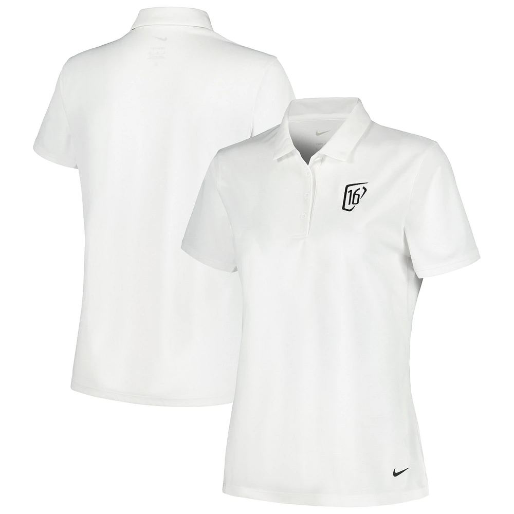 Women's Nike White WM Phoenix Open Performance Victory Polo