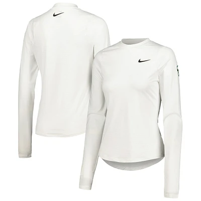 T-shirt à manches longues Nike WM Phoenix Open UV Victory Performance pour femme, blanc