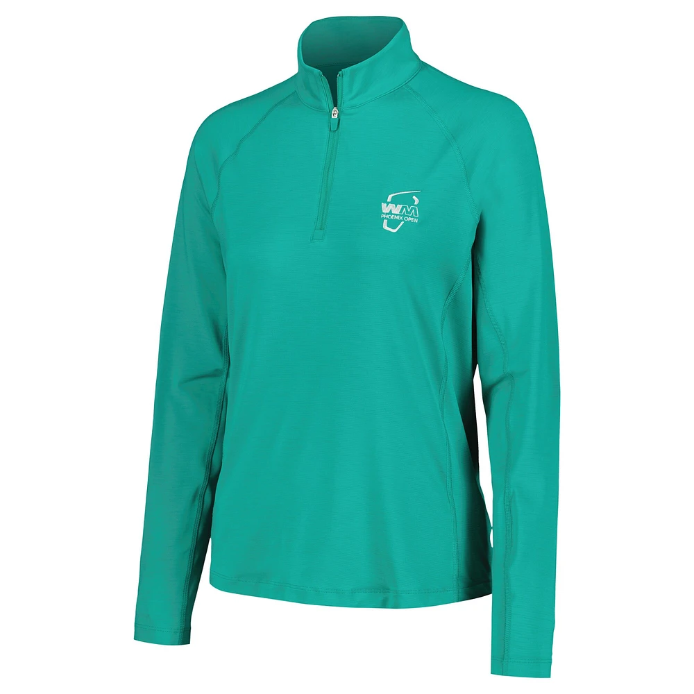 Haut Puma Green WM Phoenix Open YouV dryCELL Raglan Quarter-Zip pour femme