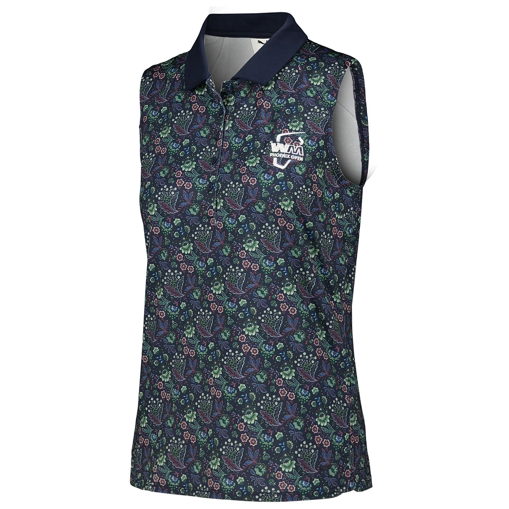 Women's Puma x Liberty Navy WM Phoenix Open Sleeveless Polo