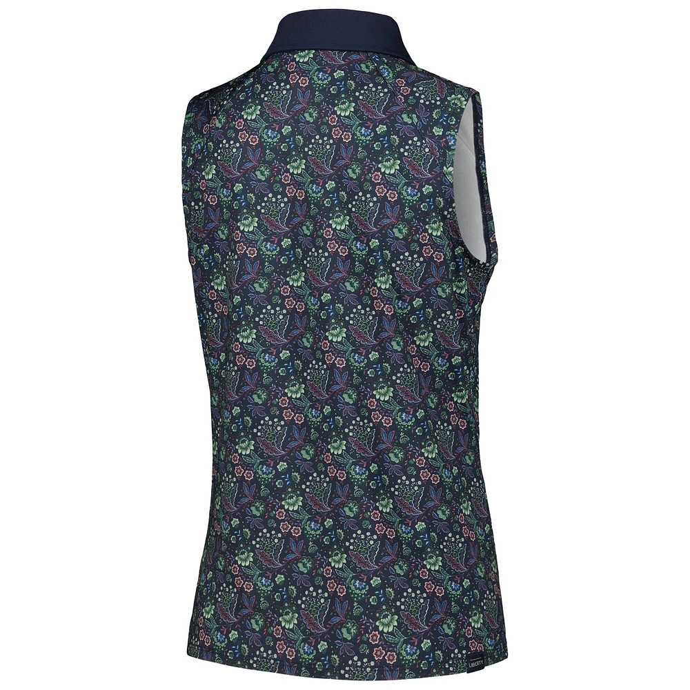 Women's Puma x Liberty Navy WM Phoenix Open Sleeveless Polo