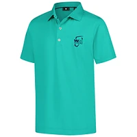 Polo WAST FootJoy WM Phoenix Open en fil d'Écosse à imprimé pois ton sur pour jeunes garçons V110562 POLYTH 30482-WM25