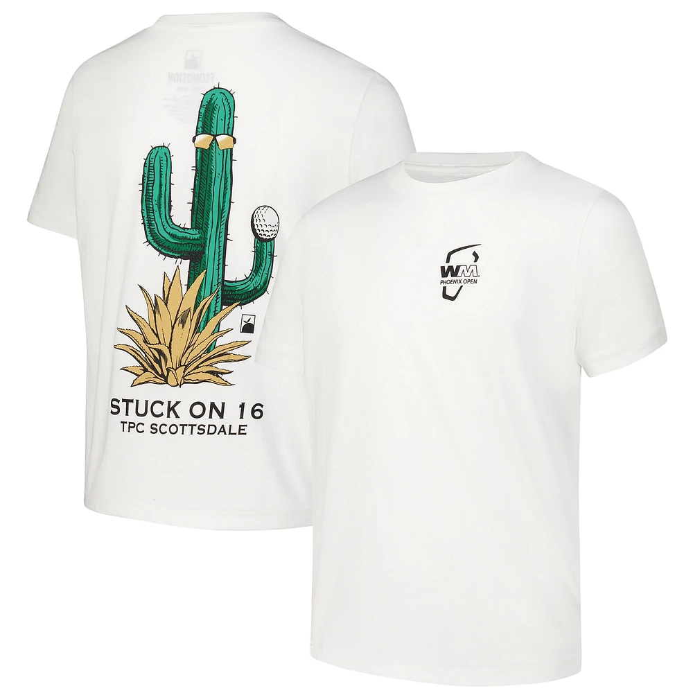 Youth Flomotion White WM Phoenix Open Stuck on 16 T-Shirt