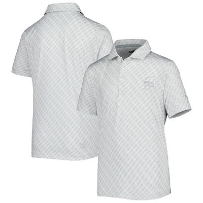 Youth Puma Gray WM Phoenix Open MATTR Pineapple Print Golf Polo