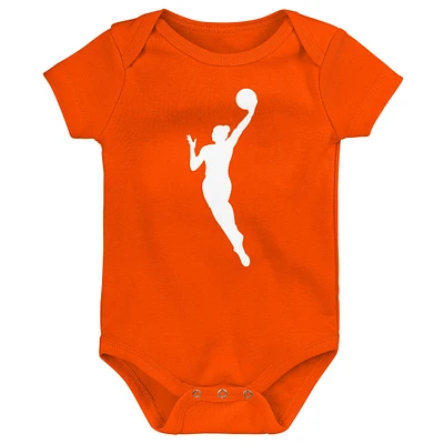 Infant  Orange WNBA Gear Logowoman Creeper