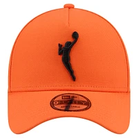 Men's New Era  Orange WNBA Gear Core Logo A-Frame 9FORTY Adjustable Hat