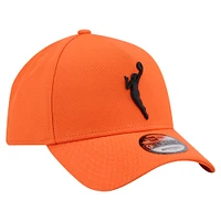 Men's New Era  Orange WNBA Gear Core Logo A-Frame 9FORTY Adjustable Hat