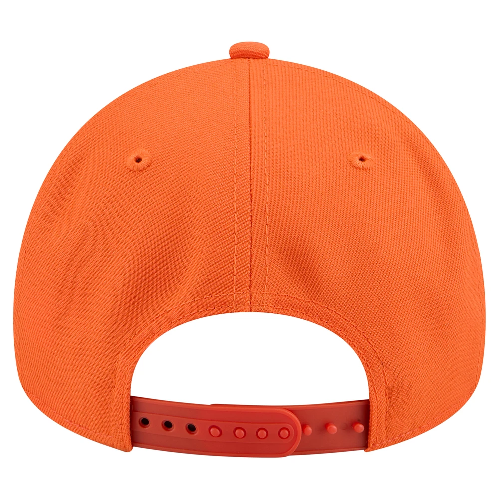 Men's New Era  Orange WNBA Gear Core Logo A-Frame 9FORTY Adjustable Hat