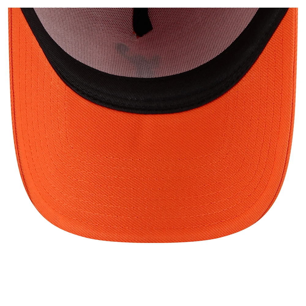 Men's New Era  Orange WNBA Gear Core Logo A-Frame 9FORTY Adjustable Hat