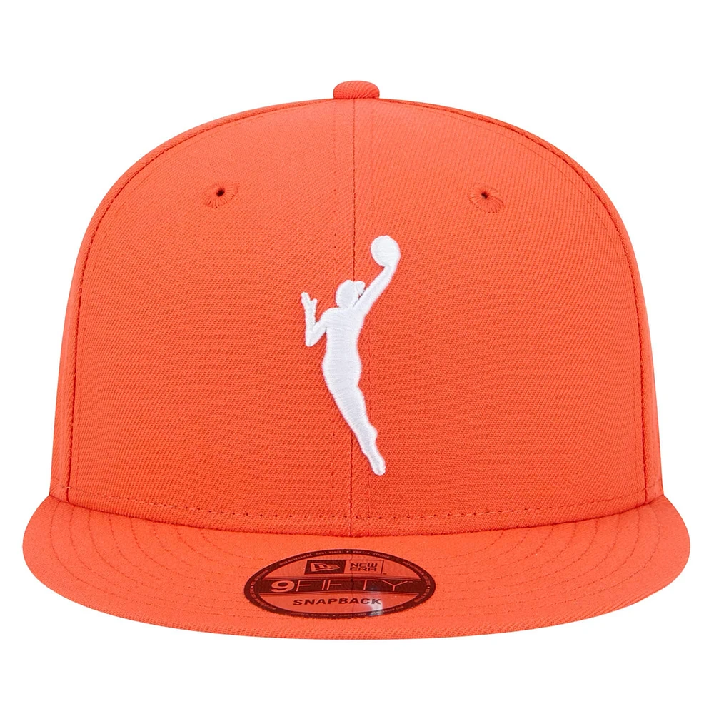 Men's New Era Orange WNBA Logowoman 59FIFTY Snapback Hat