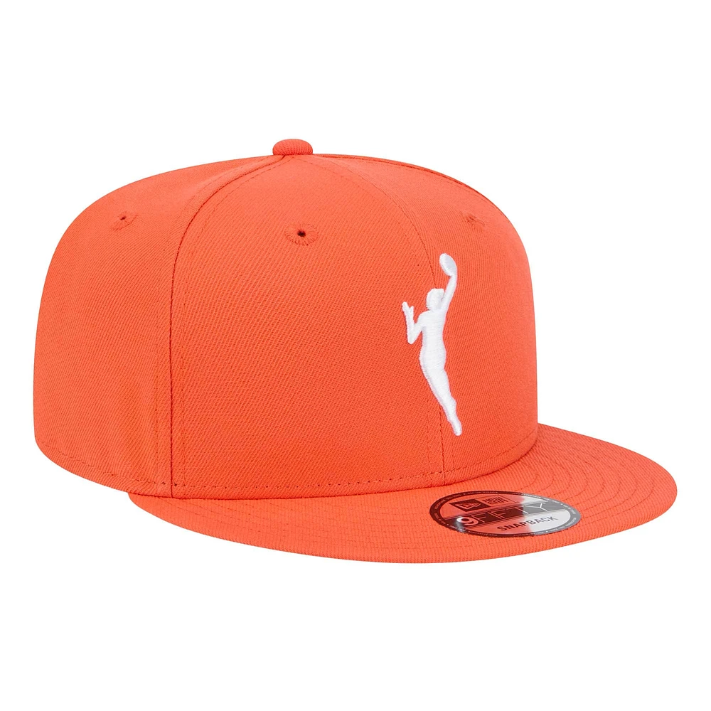 Men's New Era Orange WNBA Logowoman 59FIFTY Snapback Hat