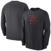 Men's Nike Anthracite WNBA Logowoman Club Fleece Pullover Sweatshirt