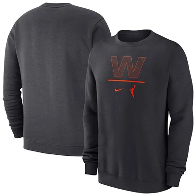 Men's Nike Anthracite WNBA Logowoman Club Fleece Pullover Sweatshirt