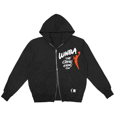 Unisex round21 Black WNBA Double-Zip Hoodie