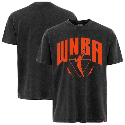 Unisex Sportiqe  Black WNBA Rock & Roll Collection Angus Mineral Wash Premium T-Shirt