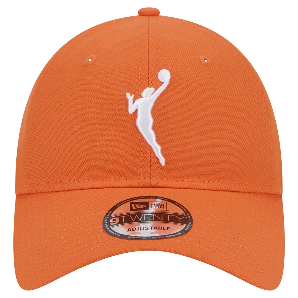 Casquette réglable unisexe New Era orange WNBA Core Logo 9TWENTY